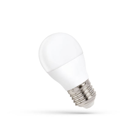 Spectrum LED-lampa E27 G45 8W för energieffektivt klart vitt ljus - ersätter 50W halogenlampor