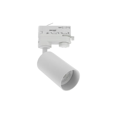 Spectrum LED Railspot MADARA OPTIMO GU10 White 3-Phase Track Light, IP20 Aluminum Housing, CE Certified