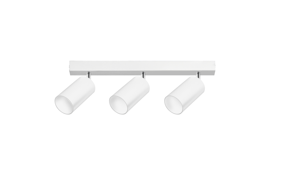 Spectrum LED plafondspot madara - 3x GU10 - mat wit, 104mm, IP20