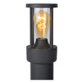 Lucide LORI outdoor LED socket lamp with E27, IP44, day night sensor, 220-240V, 800mm Anthracite