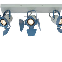 Lucide picto 3xGU10 blue LED ceiling spot for kids room