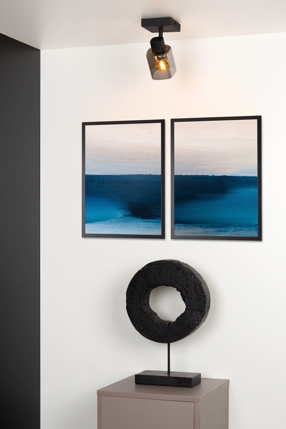 Lucide ALION ceiling spotlight, 1xE14, 25W max, 230V, IP20, Black metal, adjustable 360° retro design