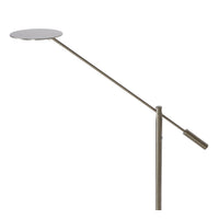 Lucide ANSELMO LED reading floor lamp, dimmable 9W 3000K, 100-240V, IP20, metal, satin nickel finish