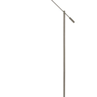 Lucide ANSELMO LED reading floor lamp, dimmable 9W 3000K, 100-240V, IP20, metal, satin nickel finish