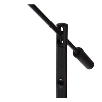 Lucide ANSELMO LED reading floor lamp, 9W 3000K dimmable, 1400mm height, Sandy Matt Black, Metal, IP20