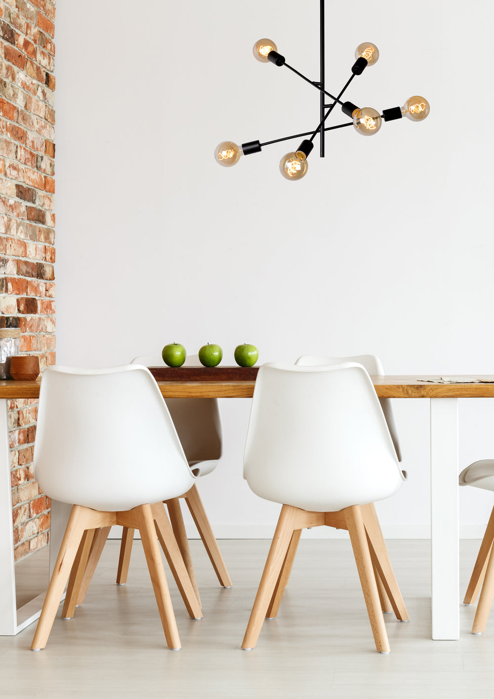 Lucide LESTER ceiling light, 6xE27 sockets, 220-240V, dimmable, modern metal design in Matt Black, IP20