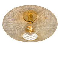 Lucide MESH taklampa, 1xE27, max 40W, IP20, Sandy Gold metall, 450x450x240mm modern design