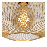 Lucide MESH taklampa, 1xE27, max 40W, IP20, Sandy Gold metall, 450x450x240mm modern design