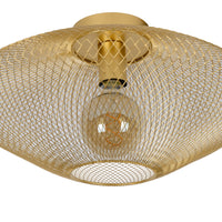 Lucide MESH taklampa, 1xE27, max 40W, IP20, Sandy Gold metall, 450x450x240mm modern design