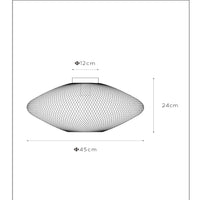 Lucide MESH taklampa, 1xE27, max 40W, IP20, Sandy Gold metall, 450x450x240mm modern design