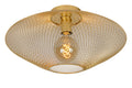 Lucide MESH taklampa, 1xE27, max 40W, IP20, Sandy Gold metall, 450x450x240mm modern design