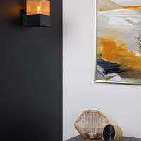 Lucide RENATE wall light, 1xE27 socket, 40W max, metal, matt black and gold, 220-240V, IP20