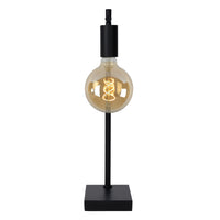 Lucide LEANNE table lamp, E27 socket, 40W max, 220-240V, IP20, modern matt Black metal, 52cm height