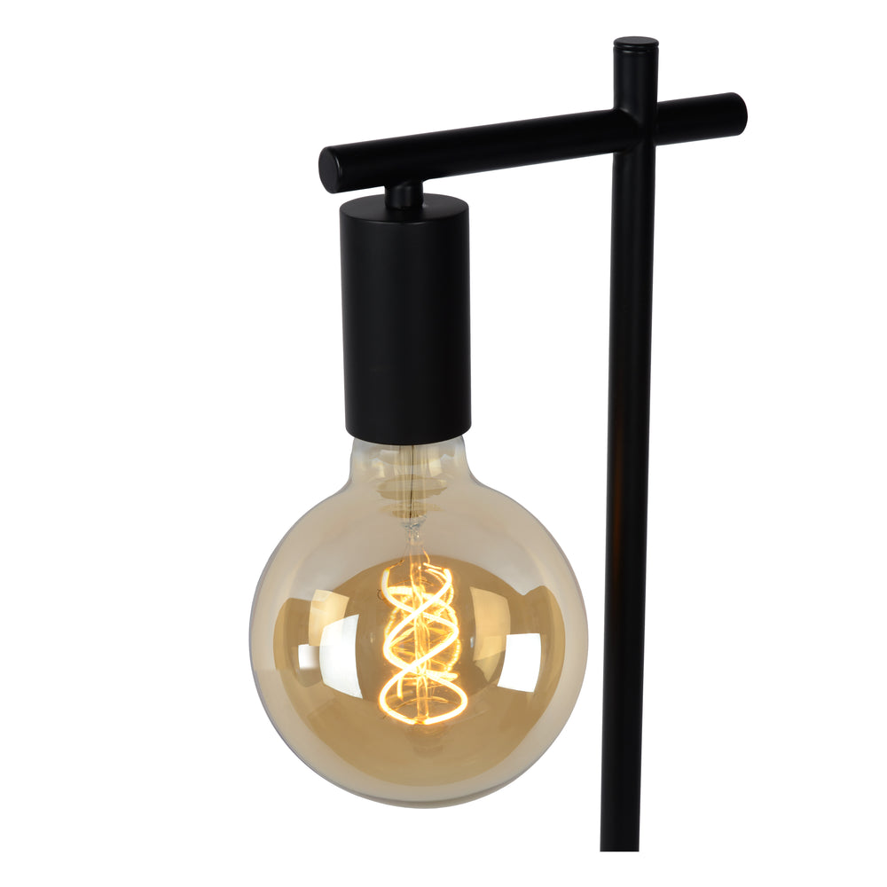 Lucide LEANNE table lamp, E27 socket, 40W max, 220-240V, IP20, modern matt Black metal, 52cm height