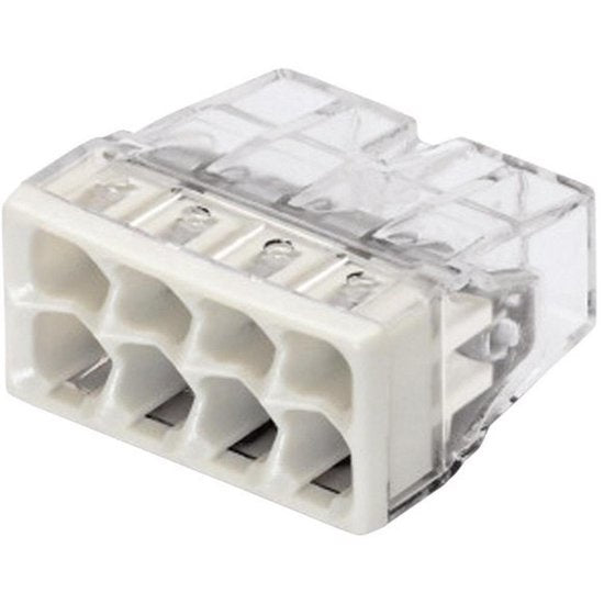 WAGO splicing connector 8-conductor for 0.5-2.5 mm² wires, IP20 protection, CE certified, ideal for compact spaces