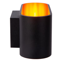 Lucide XERA wall light, modern oval design, 1xG9 socket, uplight & downlight, Aluminium Black, IP20