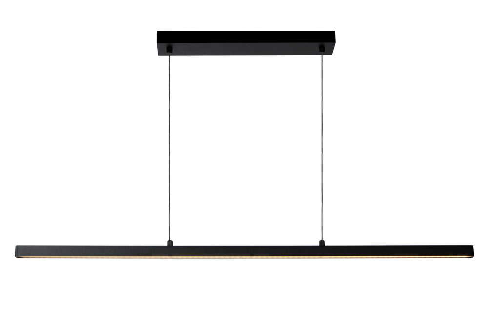 Lucide SIGMA LED hanging lamp, dimmable 30W 230V 2700K 1711 lumens CRI 90 Black modern design IP20