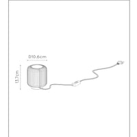 Lucide TURBIN LED table lamp 5W 3000K Satin Gold modern metal cylinder design with cord switch IP20