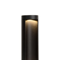 Lucide COMBO LED trädgårdspelarbelysning, 9W 3000K, IP54 Svart aluminium, 250mm modern utomhuspollare