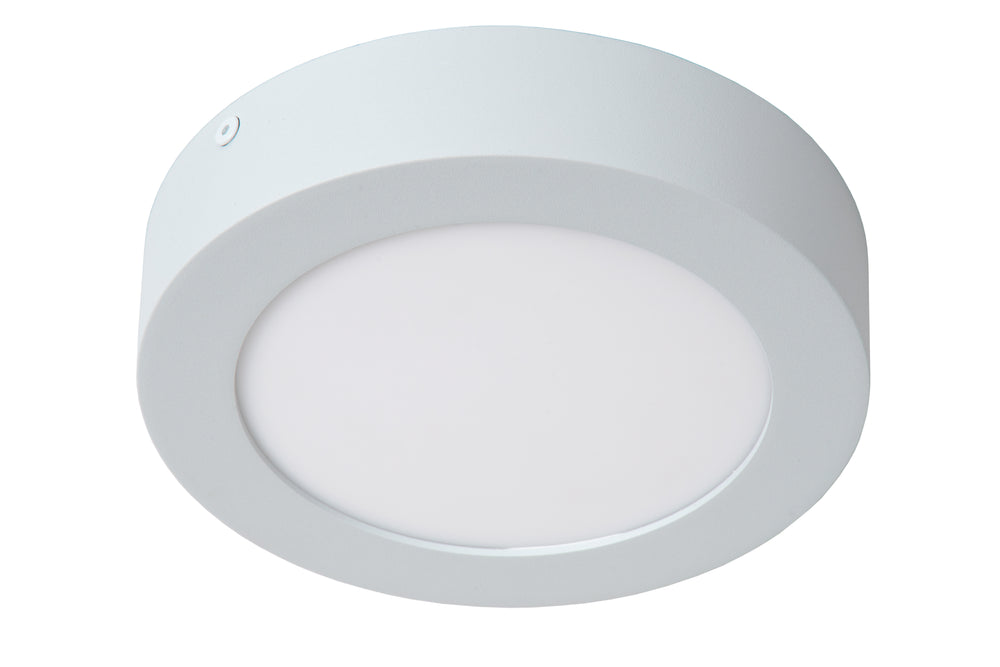 Lucide BRICE LED badrumstaklampa, rund 18cm, dimbar 12W 3000K, IP44 Vit