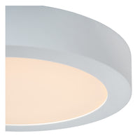 Lucide BRICE LED badrumstaklampa, dimbar 15W 3000K, IP44 rund 24cm Vit modern design