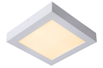 Lucide BRICE LED badrums taklampa, dimbar 22W 3000K IP44 fyrkantig Vit modern design