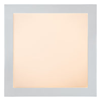 Lucide BRICE LED badrumstaklampa, dimbar 30W 3000K, IP44, Vit, modern fyrkantig design