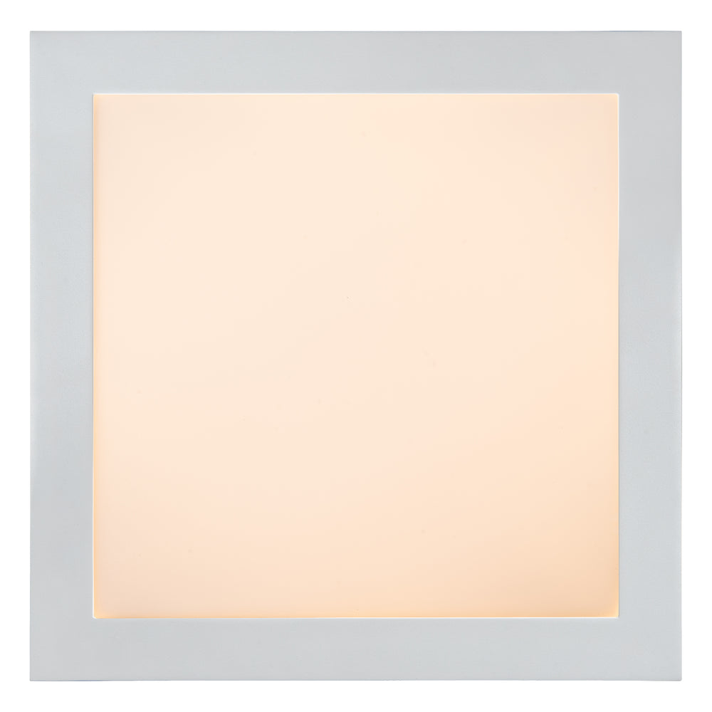 Lucide BRICE LED badrumstaklampa, dimbar 30W 3000K, IP44, Vit, modern fyrkantig design