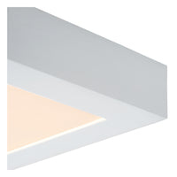 Lucide BRICE LED badrumstaklampa, dimbar 30W 3000K, IP44, Vit, modern fyrkantig design