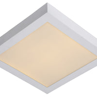 Lucide BRICE LED badrumstaklampa, dimbar 30W 3000K, IP44, Vit, modern fyrkantig design
