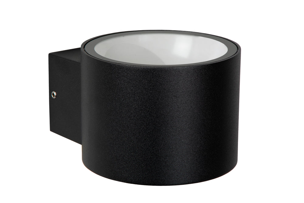 Lucide OXFORD LED vägglampa inomhus utomhus, IP54 svart aluminium, G9-sockel uplight & downlight