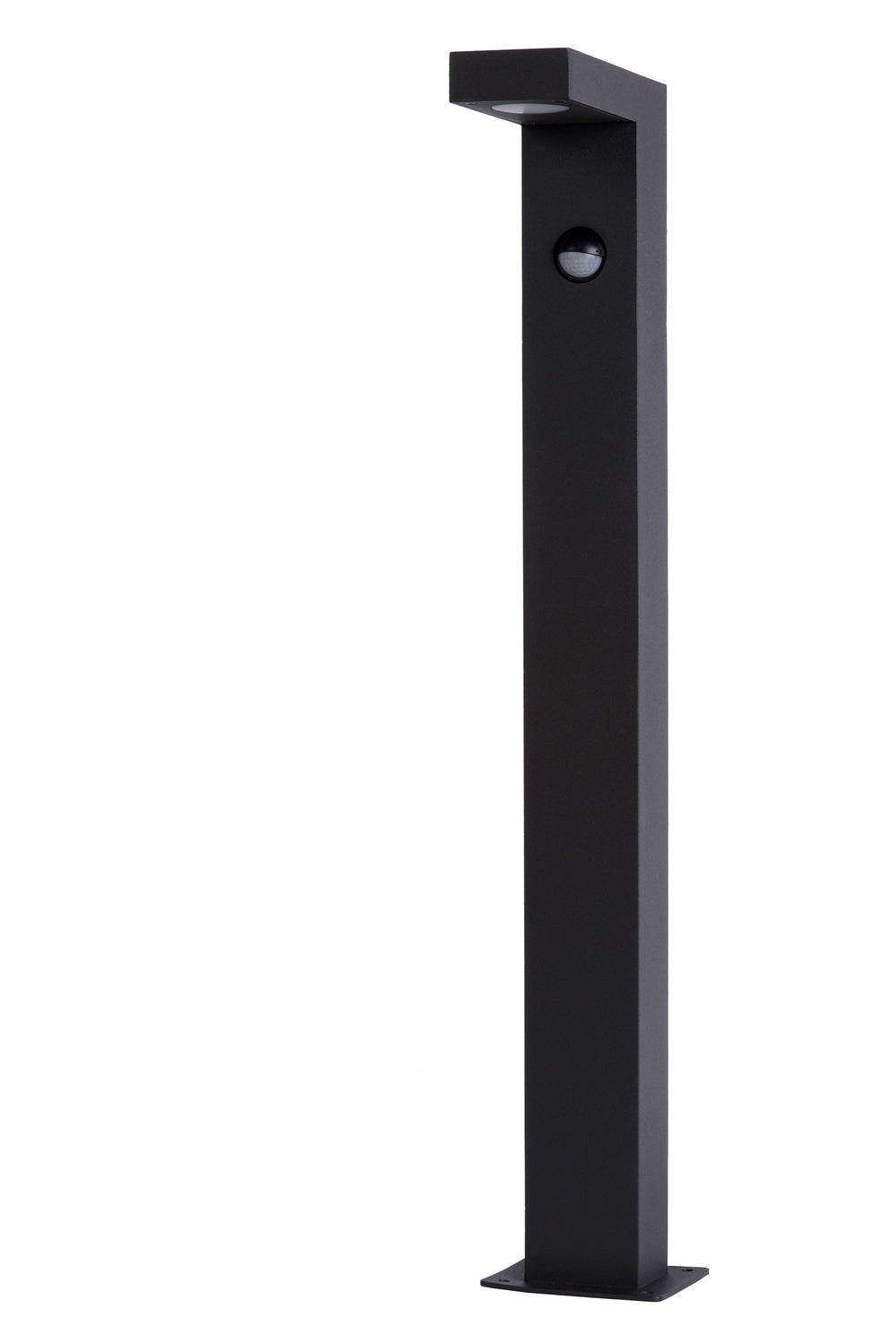 Lucide TEXAS-IR LED pollare 7W 3000K IP54 med rörelse- och dag/nattsensor Mörkgrå
