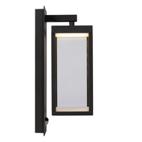 Lucide CLAIRETTE LED vägglampa 13W 3000K IP54 med PIR rörelsesensor och antracitfärgat hölje