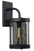 Lucide Makkum vägglampa, 1xE27, IP23 utomhus inomhuslampa, Matt Svart metall, 220-240V, 60W max
