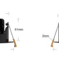 LED-inbyggnadsspotlight från LCB, 95mm, 5W, 420 lumen, 2700K varmvit, IP65, dimbar, för badrum