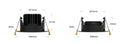 LED-inbyggnadsspotlight från LCB, 95mm, 5W, 420 lumen, 2700K varmvit, IP65, dimbar, för badrum