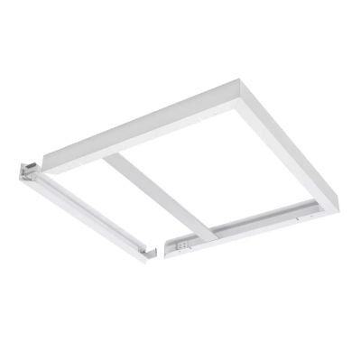 LED Panel Ytmontering 60x60cm Vit Aluminium 75mm Höjd för Enkel Taksbelysning