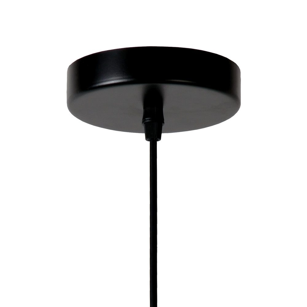 Lucide MESH hänglampa Svart Ø28cm 1xE27 modern metallpendel IP20 höjdjusterbar dimbar