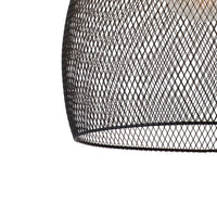 Lucide MESH hänglampa Svart Ø28cm 1xE27 modern metallpendel IP20 höjdjusterbar dimbar