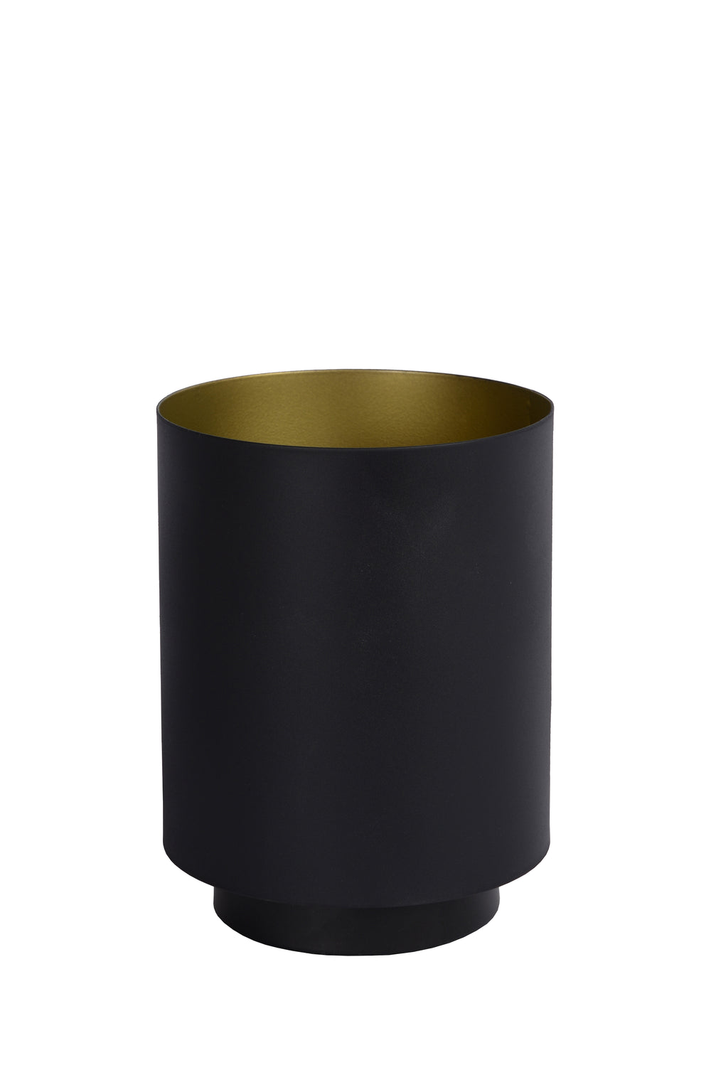 Lucide SUZY vintage table lamp, cylinder metal, Sandy Black Gold finish, E14 socket, 220-240V, IP20