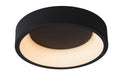 Lucide TALOWE LED ceiling light, dimmable 20W 3000K IP20 round Black aluminium Ø300mm