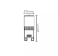 Lucide G9 LED-lampa Ø1,5cm dimbar 2700K vit 3,5W 1x användbar lumen CRI 80