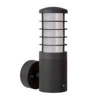 Lucide SOLID utomhus vägglampa, rund aluminium, 1xE27, 220-240V, IP54, Antracit finish