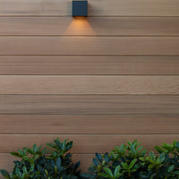 Lucide AXI LED vägglampa, 2x7W 2700K, IP54, justerbar ljusvinkel, svart aluminium, modern badrumsbelysning