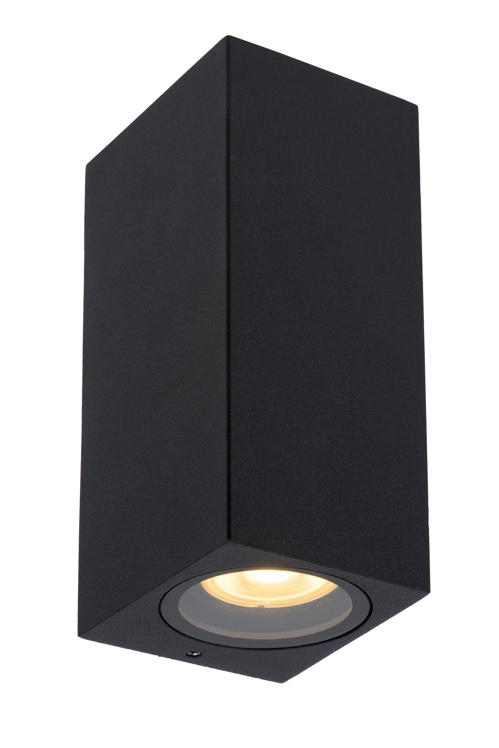 Lucide ZARO modern wall light Black, 2xGU10 35W, 220-240V, IP44 outdoor indoor aluminum square design