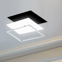 Ledpanel 30x30cm infällt ram vit aluminium, ip20, 220-240v, ce rohs-certifierad