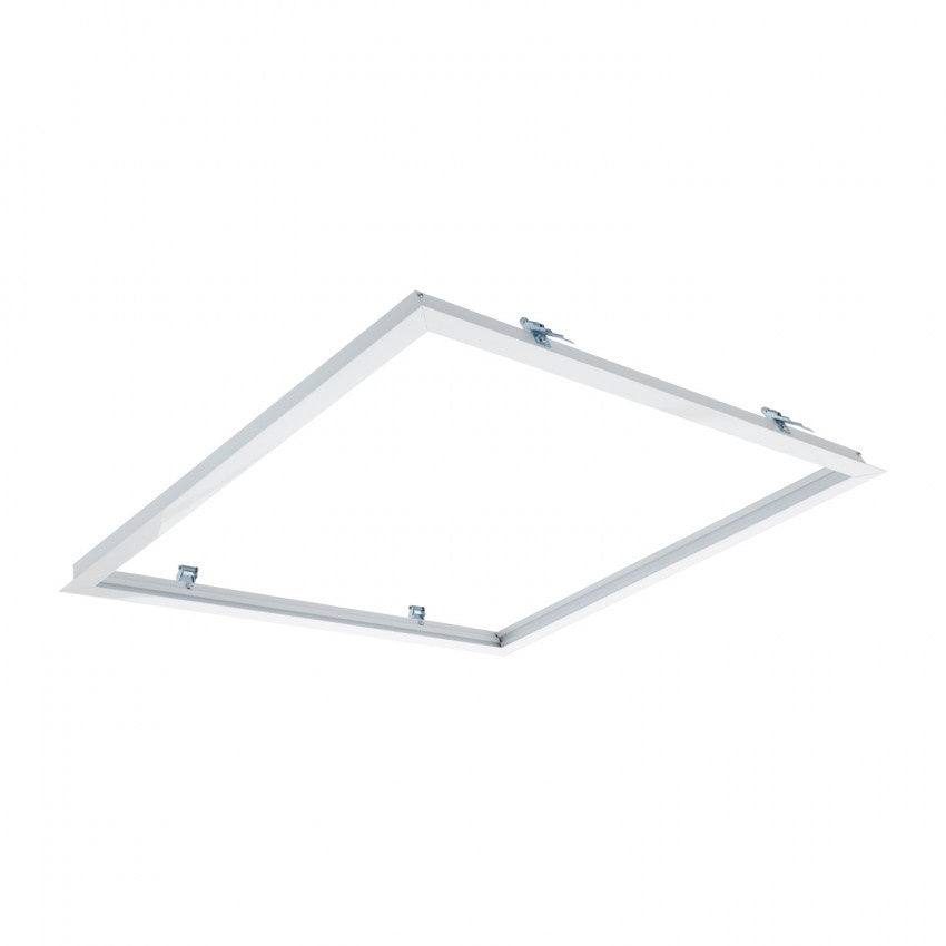 LCB LED panel frame 30x30cm recessed mount, White aluminum, IP20, 220-240V, CE RoHS