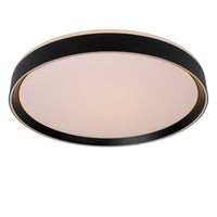 Lucide NURIA LED taklampa 36W 2700K 3-stegs dimbar rund Ø50cm Svart modern IP20