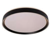 Lucide NURIA LED taklampa 36W 2700K 3-stegs dimbar rund Ø50cm Svart modern IP20