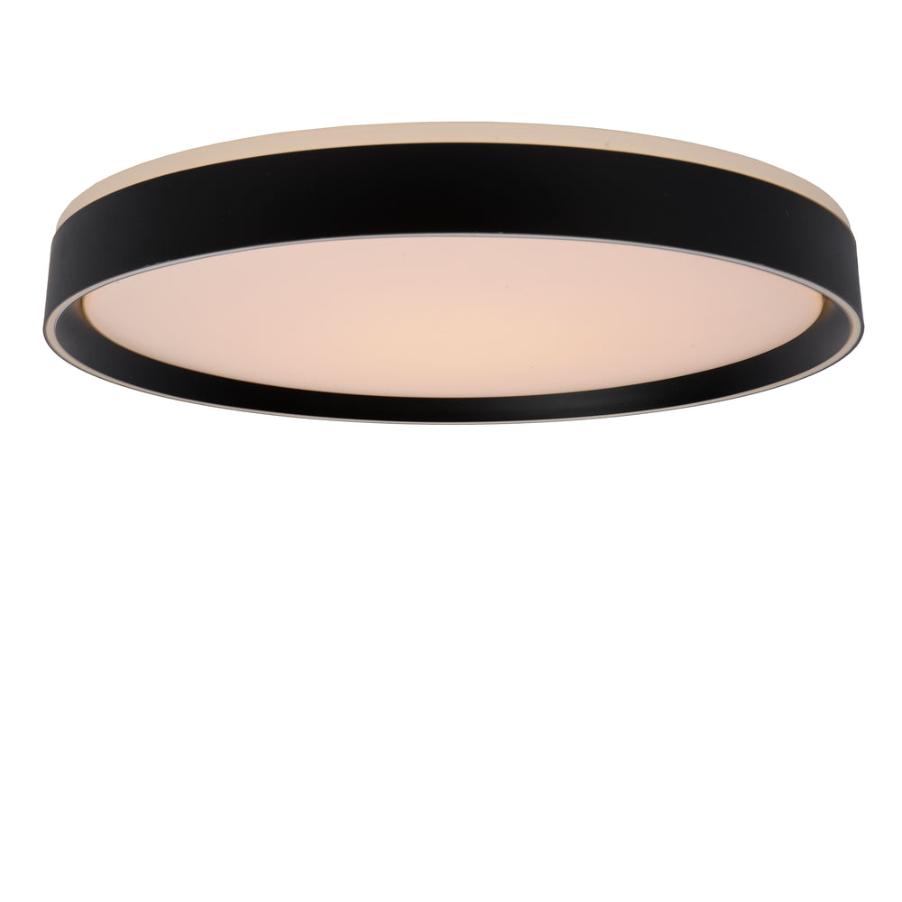 Lucide NURIA LED taklampa 36W 2700K 3-stegs dimbar rund Ø50cm Svart modern IP20